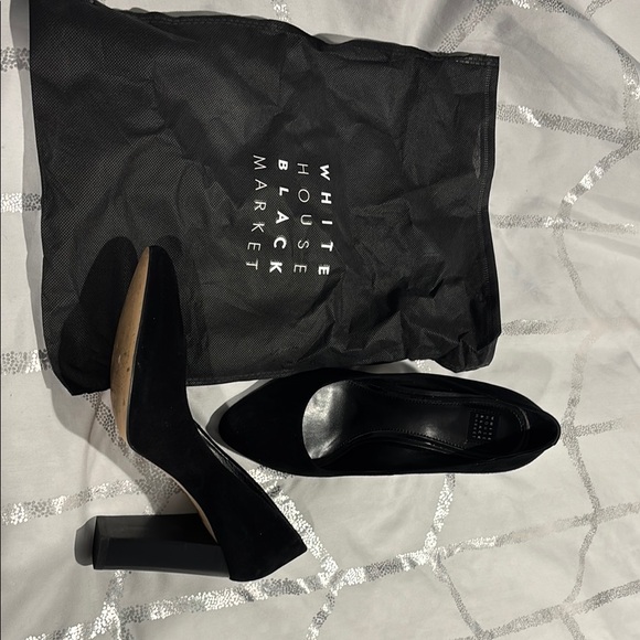 White House Black Market Shoes - White House Black Market Black Heeled Pumps